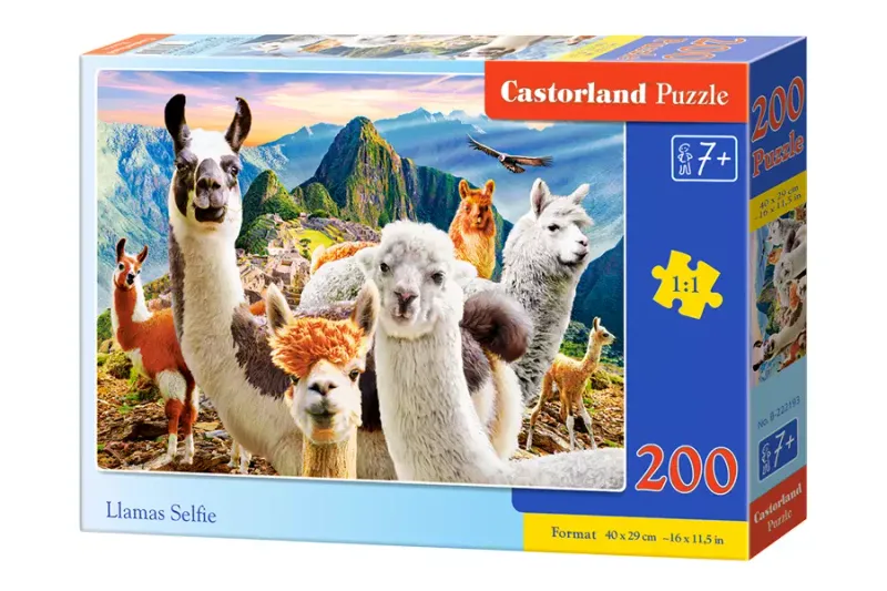 Puzzle 200 elementów. Llamas Selfie zdjęcie 1