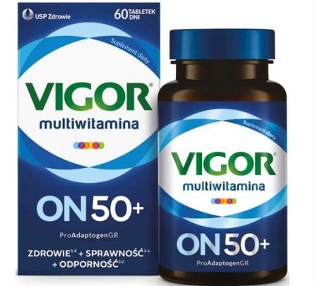 VIGOR ON 50+ multiwitamina suplement diety (60szt) zdjęcie 1