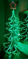 Choinka led 110 cm zielona i biały zimny flash piękna