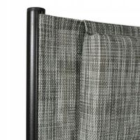 SKŁADANE KRZESŁO OGRODOWE REGULOWANE 7 POZYCJI PODUSZKA BORNEO PRO C.SZARY