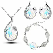 Komplet biżuterii SWAROVSKI ROSA 2 kolory gratis