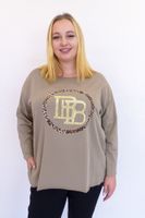 Fango Bluzka Damska z Panterkową Aplikacją - BB UNI MAŁY