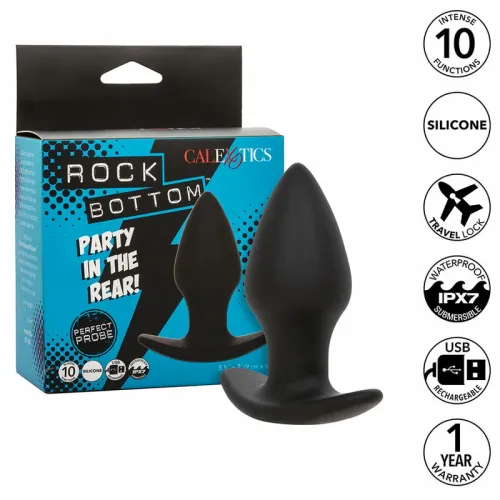 calexotics rock bottom perfect plug 10 trybow wibracji czarny silikon na Arena.pl