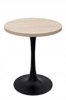 POSTUMENT DO STOŁU PODSTAWA NOGA METALOWA CZARNA STOLIKA LOFT OKRĄGŁA A-755