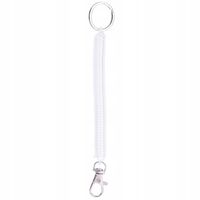 Retraktor do kluczy spiralka smyczka kluczyków karabińczyk transparentny