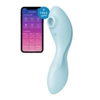Ssący masażer do Łechtaczki Satisfyer Cruvy Trinity 5+ Niebieski