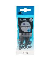 Śruba 5x40mm metryczny skok gwintu 10 szt. łeb 6-kątny fra