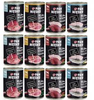 PAN MIĘSKO KARMA MOKRA DLA PSA MIX SMAKÓW 12X400G