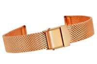bransoleta siatka różowe złoto 14 mm 302rg14-z