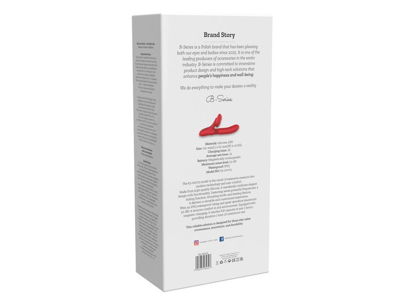 Silicone Vibrator 7 Powerful Modes - Licking,Thrusting And Heating zdjęcie 3