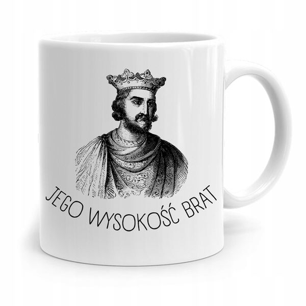 Kubek Prezent Dla Brata Dziecka Jego Wysokość Brat Z Nadrukiem Ze Zdjęciem zdjęcie 1