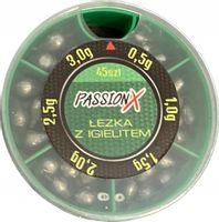 Passion X ciężarek łezka z igielitem zestaw 45szt.