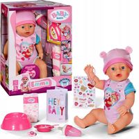 Baby Born Lalka Interaktywna EMMA Bobas 43 cm + Akcesoria 834800