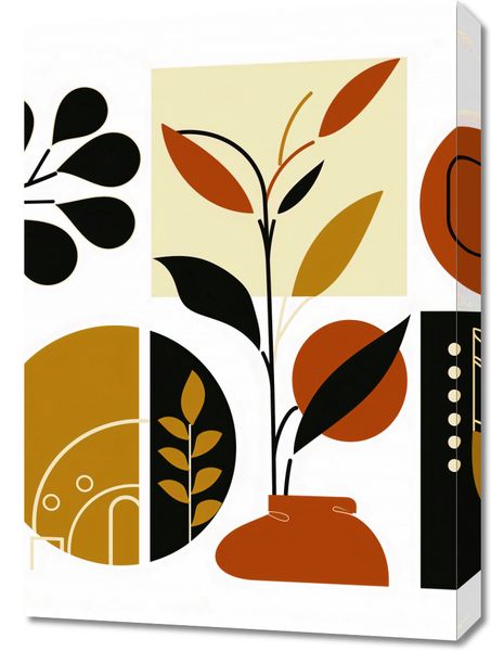 Obraz 50x70cm Kolaż Botaniczny zdjęcie 1