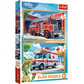 puzzle 2x24 w krainie radości trefliki 34447