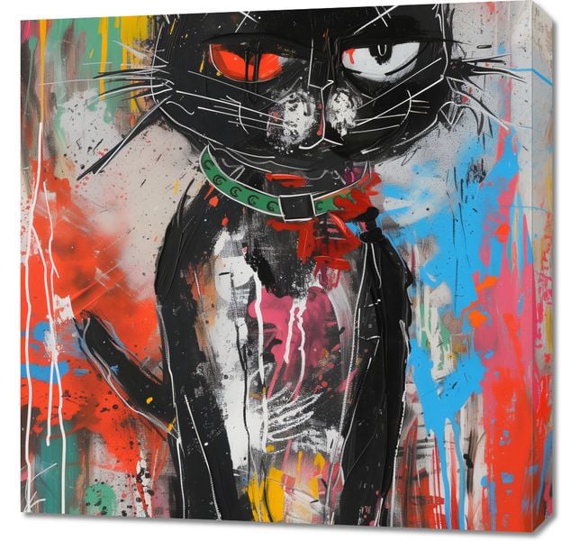 Obraz 70x70cm Gburowaty Kiciak zdjęcie 1