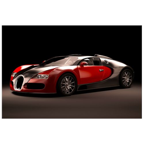 Obraz Drukowany 120X80 Czerwone Bugatti Veyron na Arena.pl