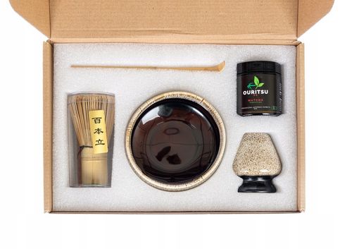 Chairo Zestaw Matcha 30g Chasen Chashaku Matchawan na Arena.pl