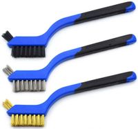 zestaw szczotek drucianych stal nylon mosiądz 180mm 3szt. geko