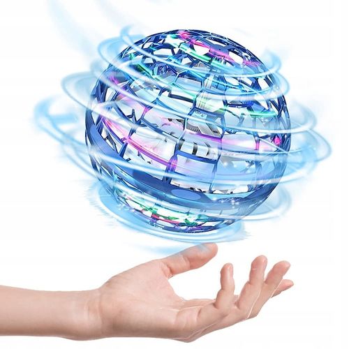 LATAJĄCA KULA STEROWANY RĘKĄ SPINNER DRON UFO LED ŚWIECI na Arena.pl