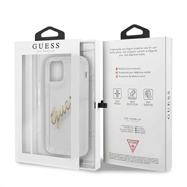 Etui Guess do iPhone 12, iPhone 12 Pro, Przezroczysty zdjęcie 8