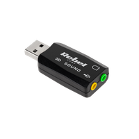 Karta dźwiękowa USB 3D Sound Virtual 5.1 Sound plug and play Rebel