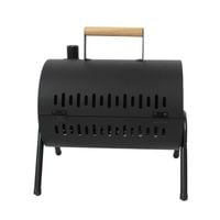 Przenośny Grill Węglowy Turystyczny 2w1 – Kompaktowy Grill Walizkowy z Podwójnym Rusztem Hile GW0305 czarny