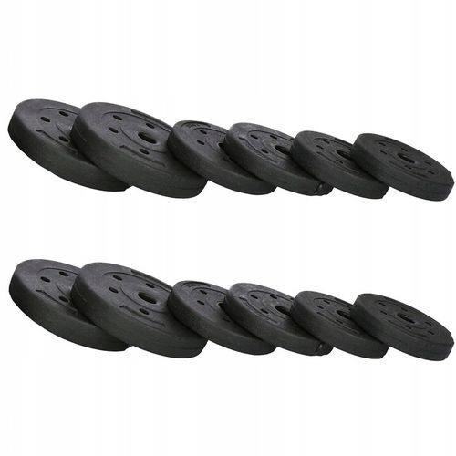 Hantle regulowane bitumiczne zestaw hantli ćwiczeń 2x10kg gryf+ kettle 20kg na Arena.pl