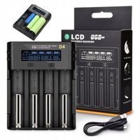Ładowarka Szybka do Akumulatorów Baterii LCD AA AAA micro USB 4 porty