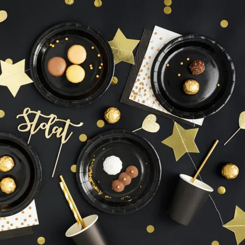 Kubeczki czarne 220ml 6szt na Arena.pl