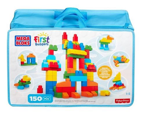 Mattel Mega Bloks First Builders Klocki 150 elementów Torba deluxe na Arena.pl