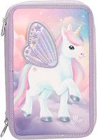 Top Model 13417 Piórnik Ylvi  3 komorowy  haftowane skrzydełka