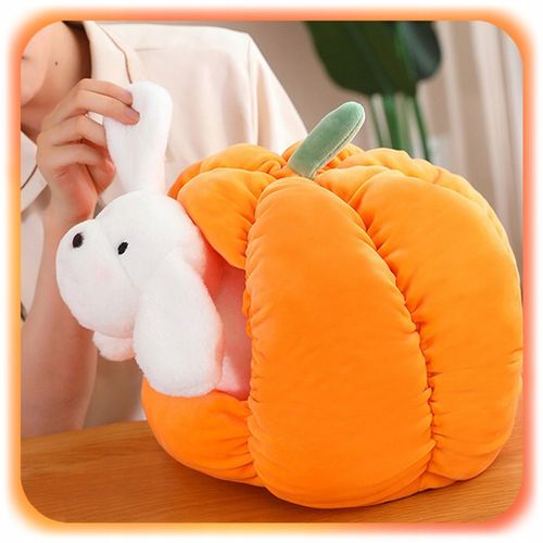 MASKOTKA PIESEK W DOMKU Z DYNI Pluszowy Pies PLUSZAK 2w1 dla dzieci 25 cm na Arena.pl