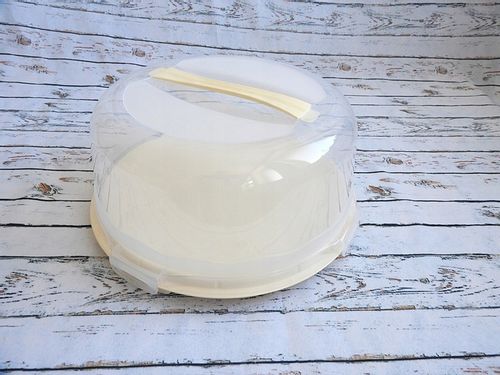 TACA PATERA POJEMNIK DO TORTU CIASTA PUDEŁKO NA WYPIEKI ŻYWNOŚĆ Z POKRYWĄ na Arena.pl