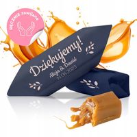 KRÓWKI NA ŚLUB CHRZEST KOMUNIĘ 1 KG Personalizowane krówki prezentowe