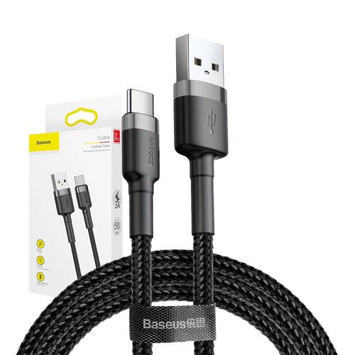 kabel usb do usb-c baseus cafule 3a 0.5m (szaro-czarny) na Arena.pl