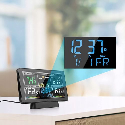 STACJA POGODY BEZPRZEWODOWA HIGROMETR TERMOMETR CIŚNIENIE 3 CZUJNIKI hPa na Arena.pl