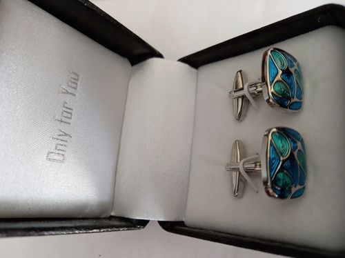 Spinki do mankietów wzór NOŻE na Arena.pl