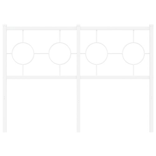 Metalowe wezgłowie, białe, 120 cm na Arena.pl