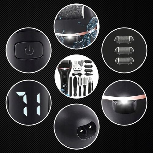 PILNIK DO STÓP MEGA ZESTAW DO PIĘT PILNICZEK ELEKTRYCZNY LED + NASADKI 15w1 na Arena.pl