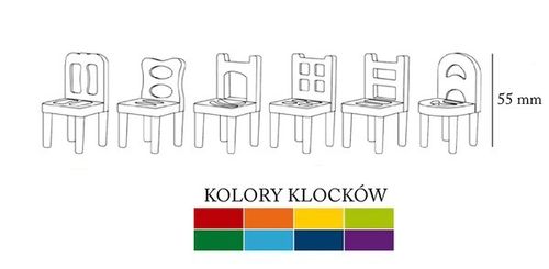 Klocki Krzesełka 40 Elementów na Arena.pl