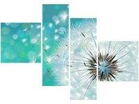 100 70CM OBRAZ 4 ELEM PUSZYSTY DMUCHAWIEC DRUK PŁÓTNO RAMA