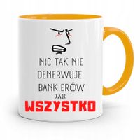 Dla Bankiera Kubek Żółty Na Prezent Na Urodziny Z Nadrukiem Ze Zdjęciem
