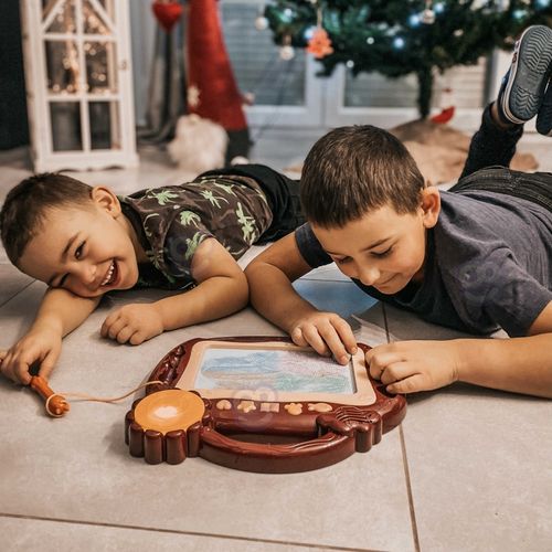 WOOPIE Znikopis Tablica Magnetyczna Kolorowa Stempelki Bordowy na Arena.pl