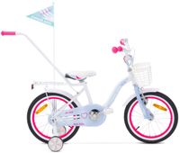 Rower 16 ONILUS KATI Biały-niebieski połysk Polski