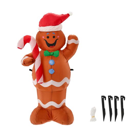 DMUCHANY PIERNIK Z OŚWIETLENIEM DUŻY POMPOWANY 150 cm DEKORACJA ŚWIĄTECZNA na Arena.pl