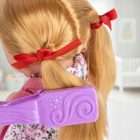LALKA BOBAS 30 CM Z ZESTAWEM FRYZJERSKI INTERAKTYWNA LALKA MÓWIĄCA PŁACZĄCA