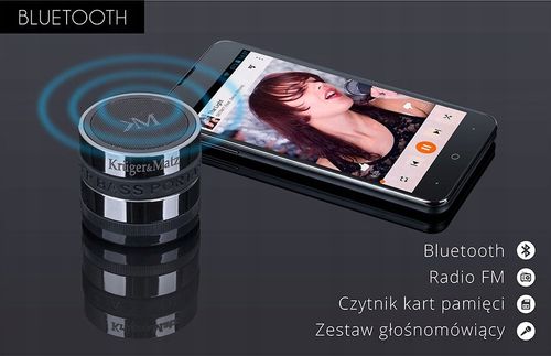 PRZENOŚNY GŁOŚNIK BLUETOOTH KRUGER&MATZ PLAY na Arena.pl
