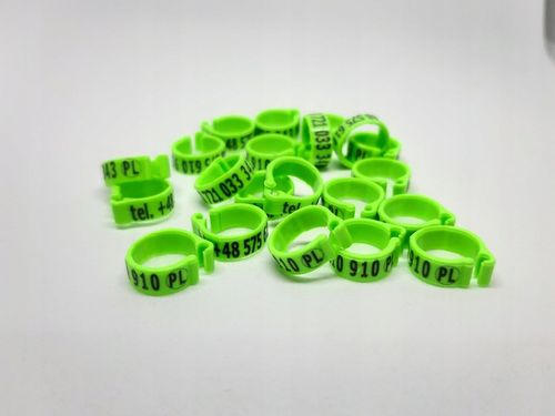 Znaczniki dla gołębi z numerem telefonu 100szt 8x5 na Arena.pl