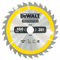 DeWALT TARCZA TNĄCA DO PILAREK RĘCZNYCH DO DREWNA 160mmx20mm 30T DT1932-QZ